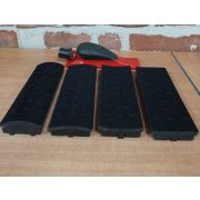 WOOSTE Рубанок шлифовальный с пылеотводом, 4 подошвы, 70х198