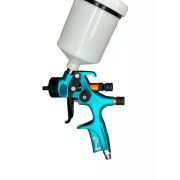 WOOSTE Краскопульт W5000B HVLP 1,3мм, голубой, центральный бачек 600мл