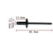 Заклепка для лючка Китай черный