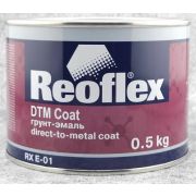 REOFLEX Грунт эмаль ЧЕРНАЯ МАТОВАЯ 0,5 кг