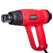 Фен строительный 2000Вт красный с механ регулир. мощности 350/550гр Китай