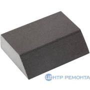 Губка четырехстороння со скошенным углом 125х90х25мм Р80 Китай