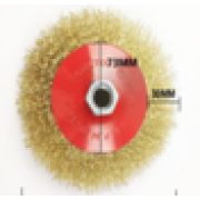 Корщетка на УШМ тарельчатая латунированная М14 125мм