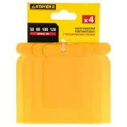 STAYER Набор шпателей пластмассовые ЯПОНЧИК 50/80/100/120мм