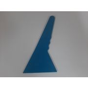 Шпатель пластиковый Л-образный синий 120мм Китай