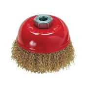 Корщетка на УШМ чашка латунированная 65мм М14