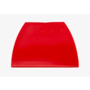 Шпатель резиновый красный трапеция 115х75мм