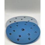 Шлиф круг SA331 150мм на липучке Р40, 15 отв, синий (50 шт/кор)