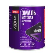 AXIOM Краска акриловая чёрная матовая 1К 1л