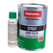 NOVOL Шпатлевка распыляемая SPRAY СЕРАЯ 1,2 кг