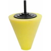 Полировальник на шпинделе конус 75мм жесткий ЖЕЛТЫЙ №1 Китай
