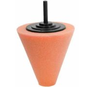 Полировальник на шпинделе конус 75мм средний ОРАНЖЕВЫЙ №2 Китай