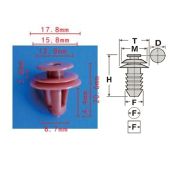 Клипса T-3087 (KJ-508) автомобильная нажимная, 25шт.