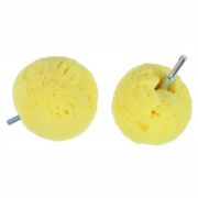 Полировальник ШАР на шпинделе 75мм жесткий ЖЕЛТЫЙ №1 Китай