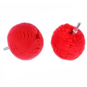 Полировальник ШАР на шпинделе 75мм КРАСНЫЙ мягкий антигаллограмный №5 Китай