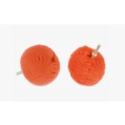 Полировальник ШАР на шпинделе 75мм средней жесткости ОРАНЖЕВЫЙ №2 Китай